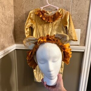 Tiny Treats Disguise Lion‎ Costume Set Faux Fur Mane 12-18 Months